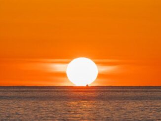 sunset over Japan