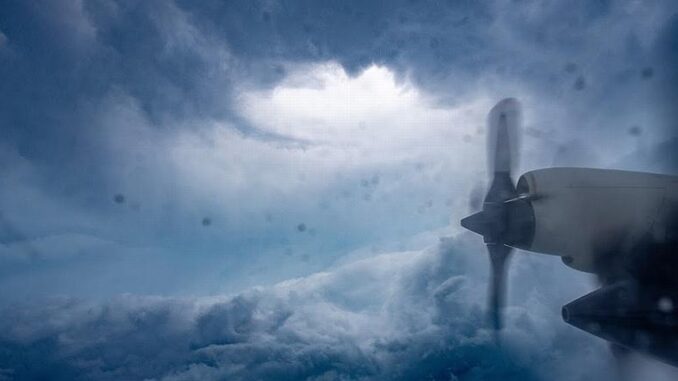 Hurricane hunter plane